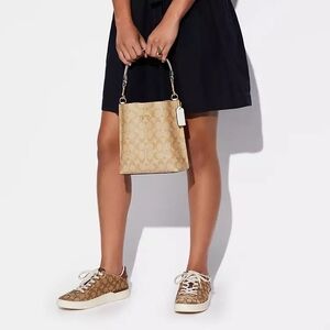 Coach Beige Signature Crossbody Bag